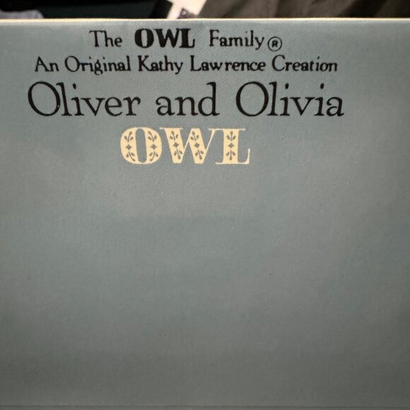 Vintage Set of 12 The Owl Family‎ Oliver & Olivia Gift Bags 9.5 X 8 - Picture 7 of 8